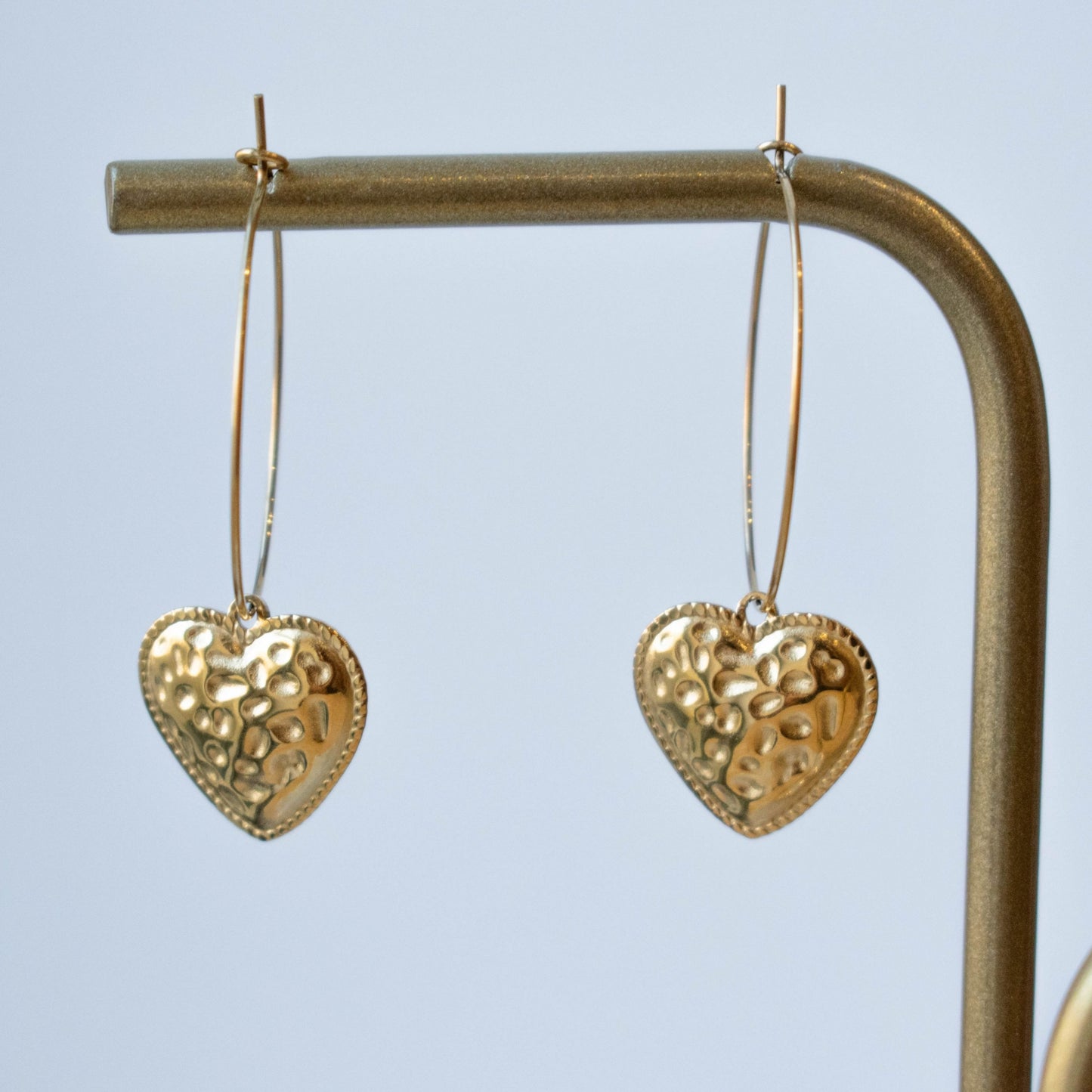 BOUCLES D'OREILLES - CREOLES COEUR MINI