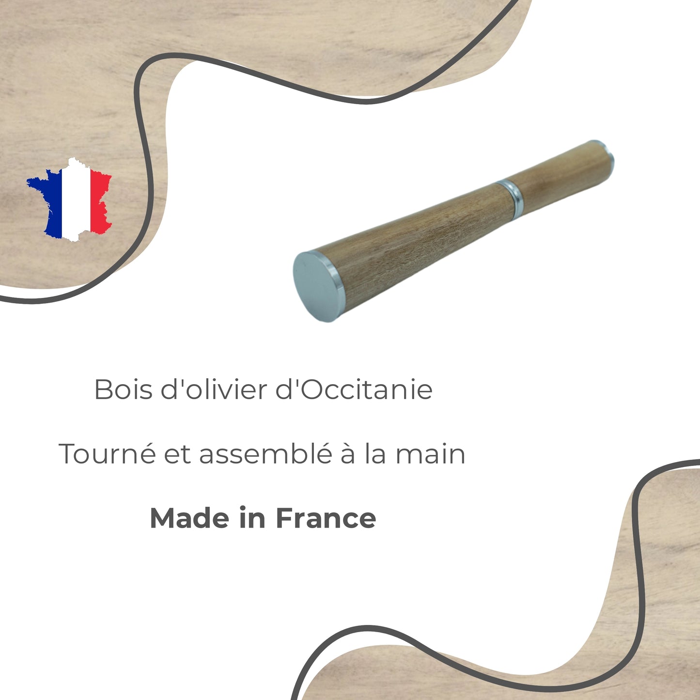 STYLO EN BOIS D'OLIVIER - MODELE DJUMBE