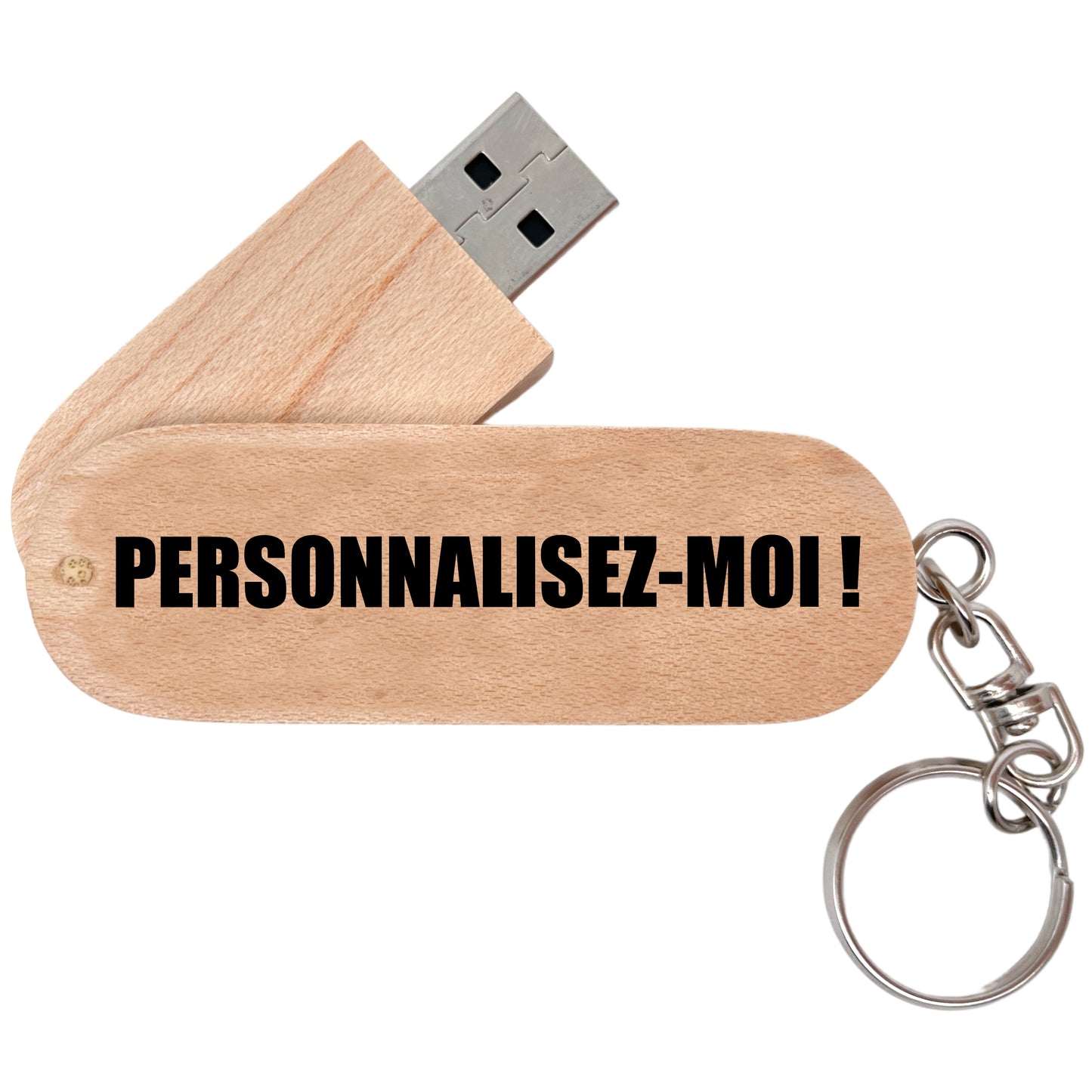 PORTE-CLEFS CLEF USB 64 GB - PERSONNALISABLE
