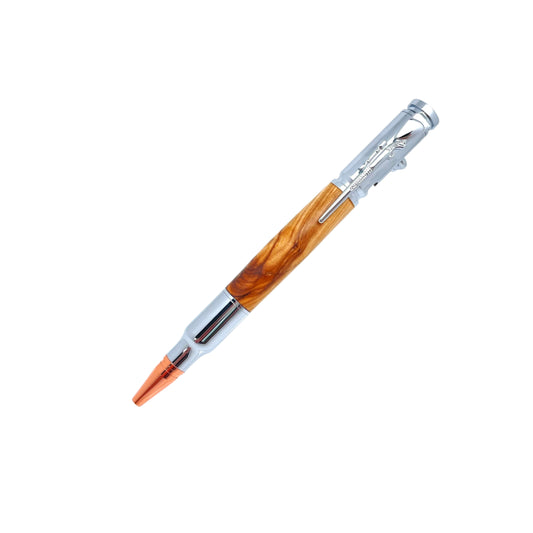 STYLO EN BOIS D'OLIVIER - MODELE CHASSE