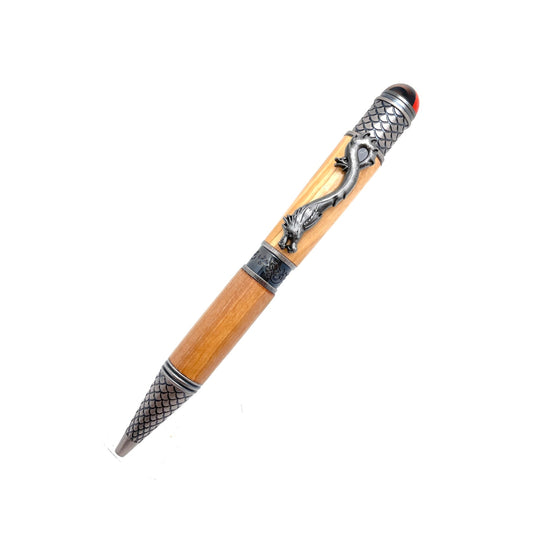 STYLO EN BOIS D'OLIVIER - MODELE DRAGON