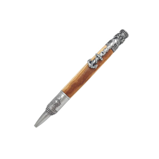 STYLO EN BOIS D'OLIVIER - MODELE MARINE
