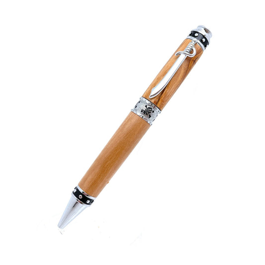 STYLO EN BOIS D'OLIVIER - MODELE PIRATE