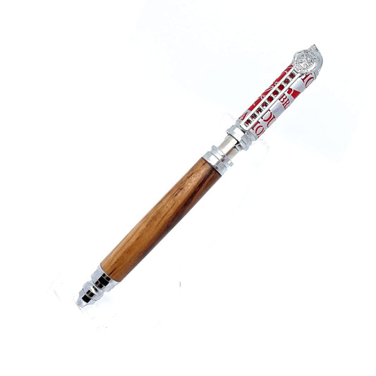 STYLO EN BOIS D'OLIVIER - MODELE POMPIER