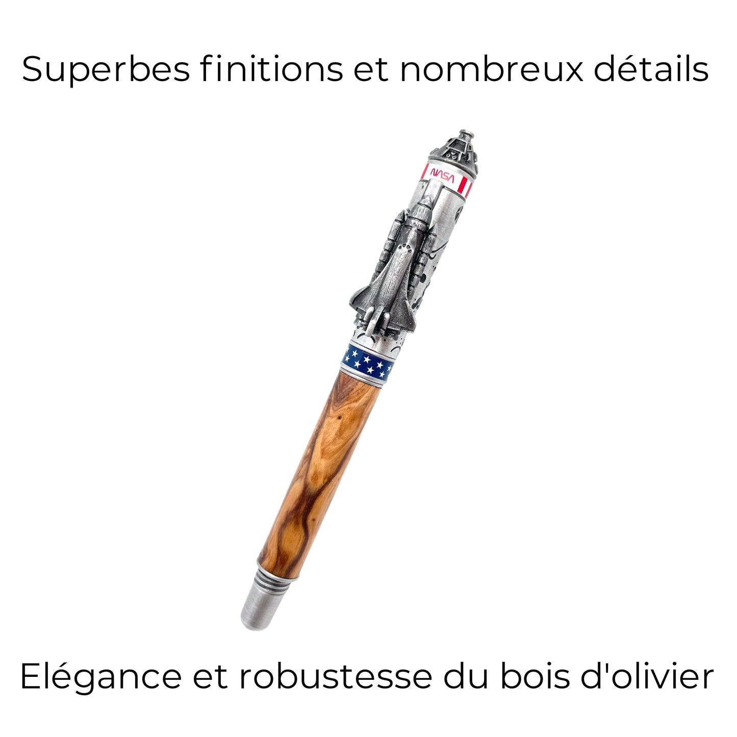 STYLO EN BOIS D'OLIVIER - MODELE NASA