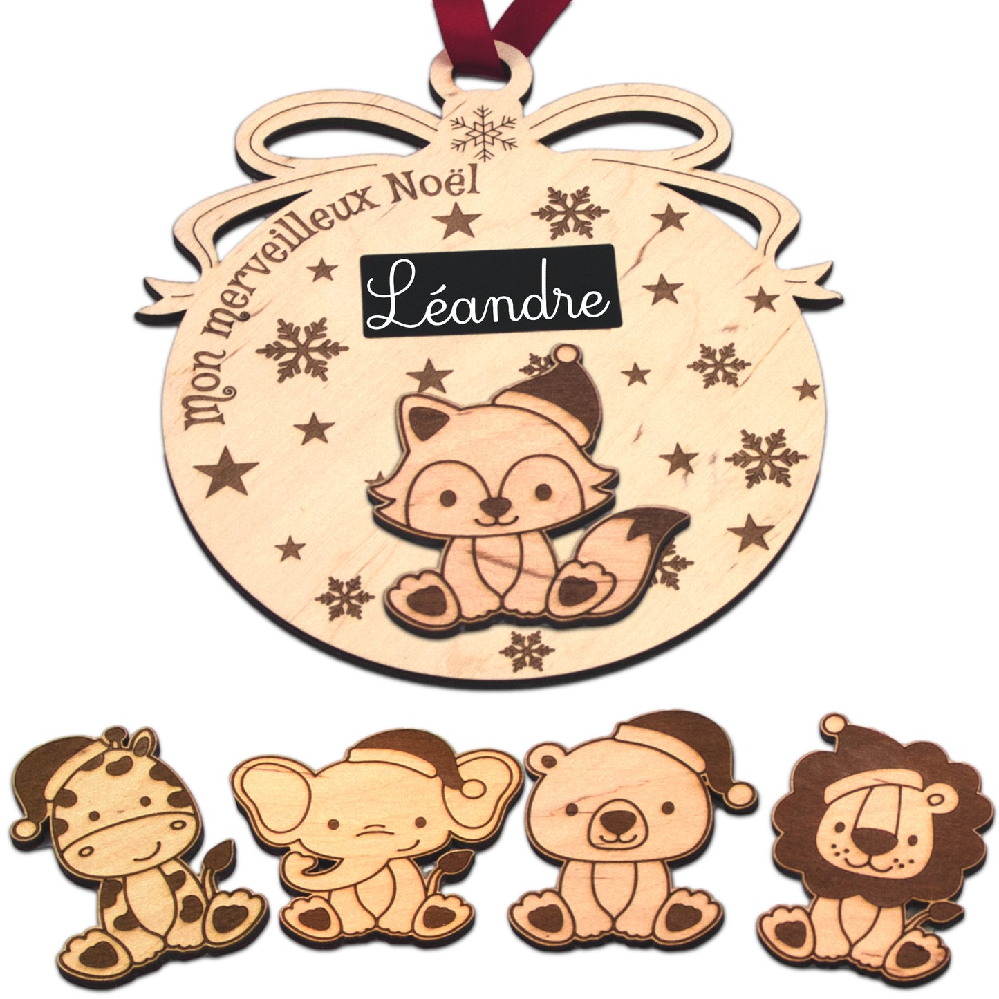 BOULE DE NOËL - GEANTE - ANIMAUX - MODULABLE - A PERSONNALISER SOI MEME