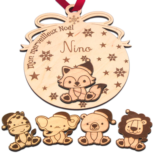 BOULE DE NOËL - GEANTE - ANIMAUX - MODULABLE - PERSONNALISABLE