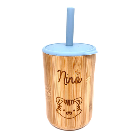 TASSE D'APPRENTISSAGE EN BAMBOU - PERSONNALISABLE
