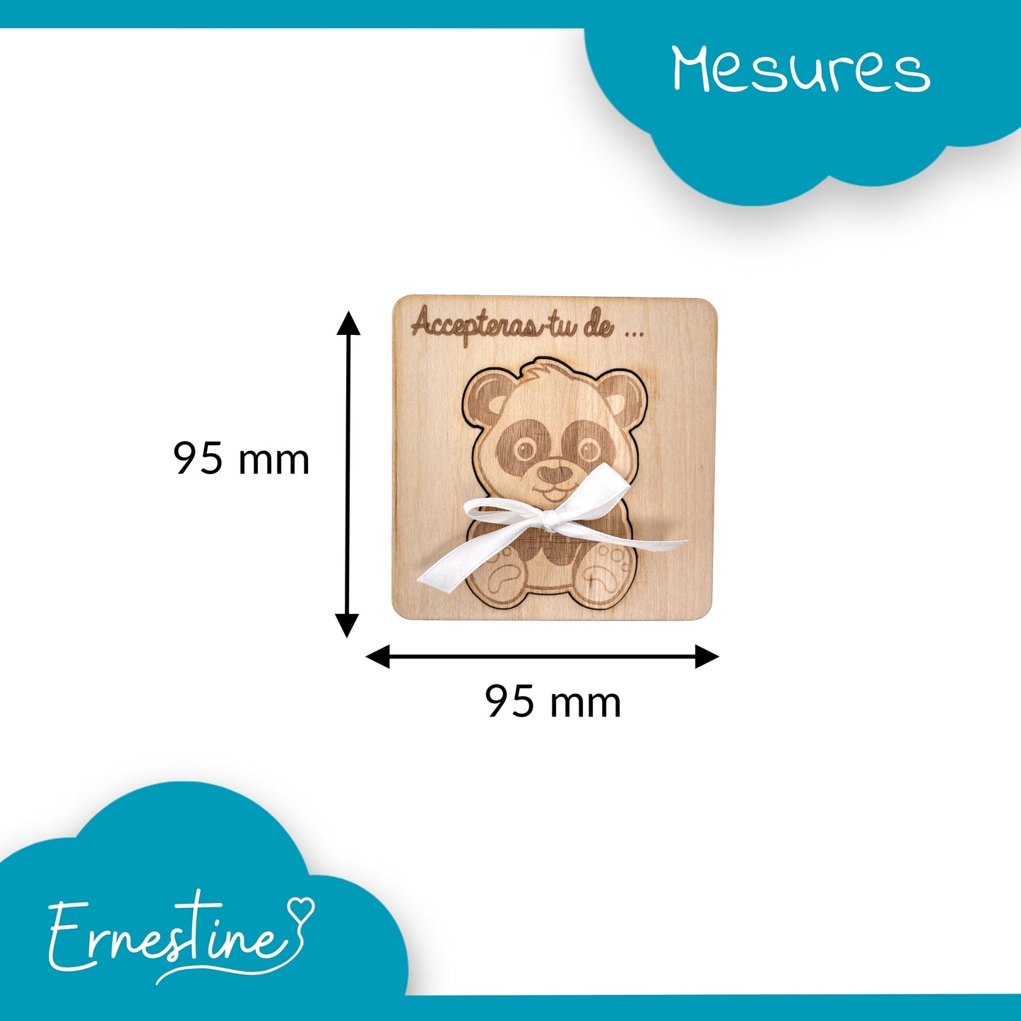 CARTE ANNONCE NAISSANCE - PARRAIN - PANDA