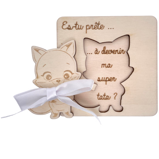 CARTE ANNONCE NAISSANCE - TATA - RENARD