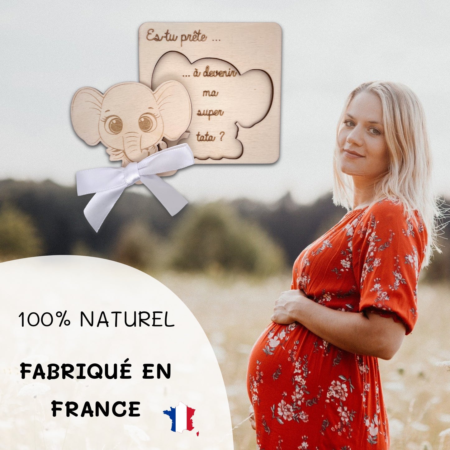CARTE ANNONCE NAISSANCE - TATA - ELEPHANT
