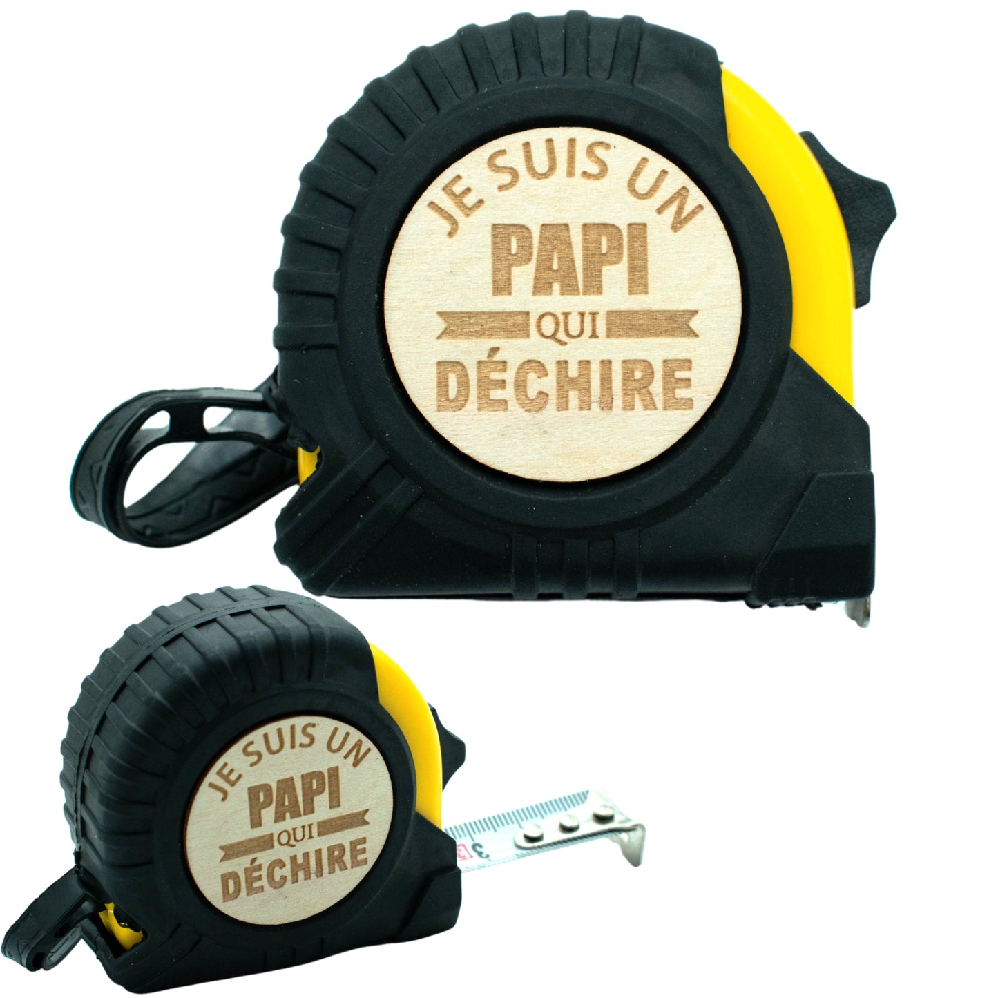 METRE RUBAN - 3M - JAUNE - PAPI - DECHIRE
