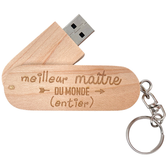 CLEF USB - 64 Gb - MAITRE - MEILLEUR DU MONDE ENTIER