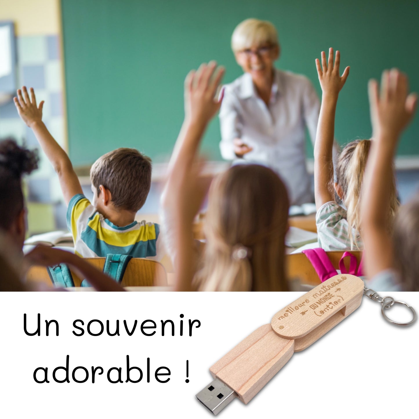CLEF USB - 64 Gb - MAITRESSE - MEILLEURE DU MONDE ENTIER