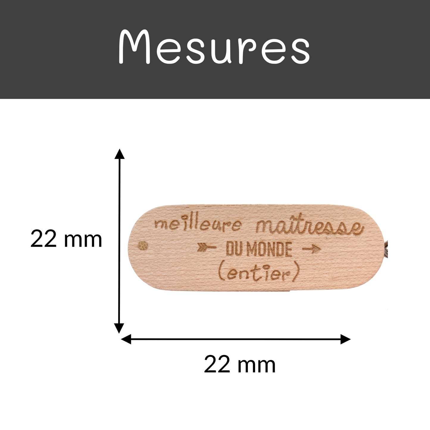 CLEF USB - 64 Gb - MAITRESSE - MEILLEURE DU MONDE ENTIER