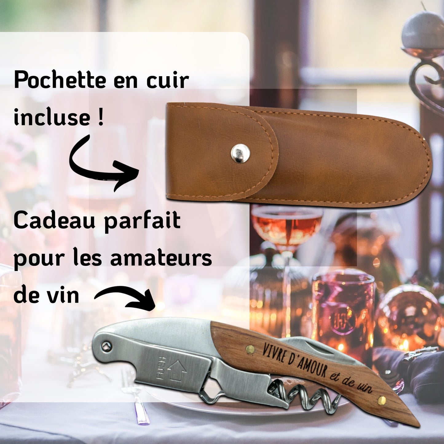 DECAPSULEUR SOMMELIER - VIVRE D'AMOUR ET DE ROSÉ