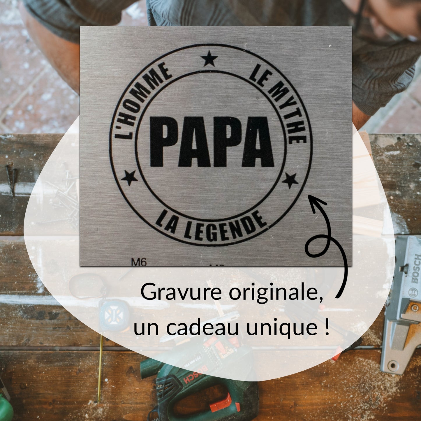 OUTIL MULTIFONCTIONS FORMAT CARTE DE CREDIT - PAPA - L'HOMME, LE MYTHE, LA LEGENDE