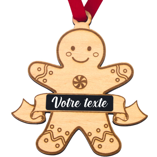 BOULE DE NOËL - PAIN D'EPICES - A PERSONNALISER SOI MEME
